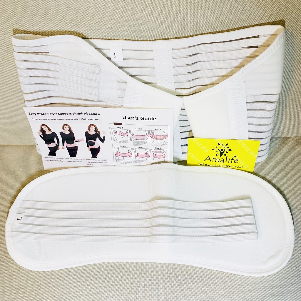 Ảnh Đai Đỡ Bụng Bầu Cho Mẹ Bầu Chính Hãng Amalife - Chọn Cỡ Size L (80-115cm) Size XL (87-126cm) Size XXL (95 – 135cm) 2