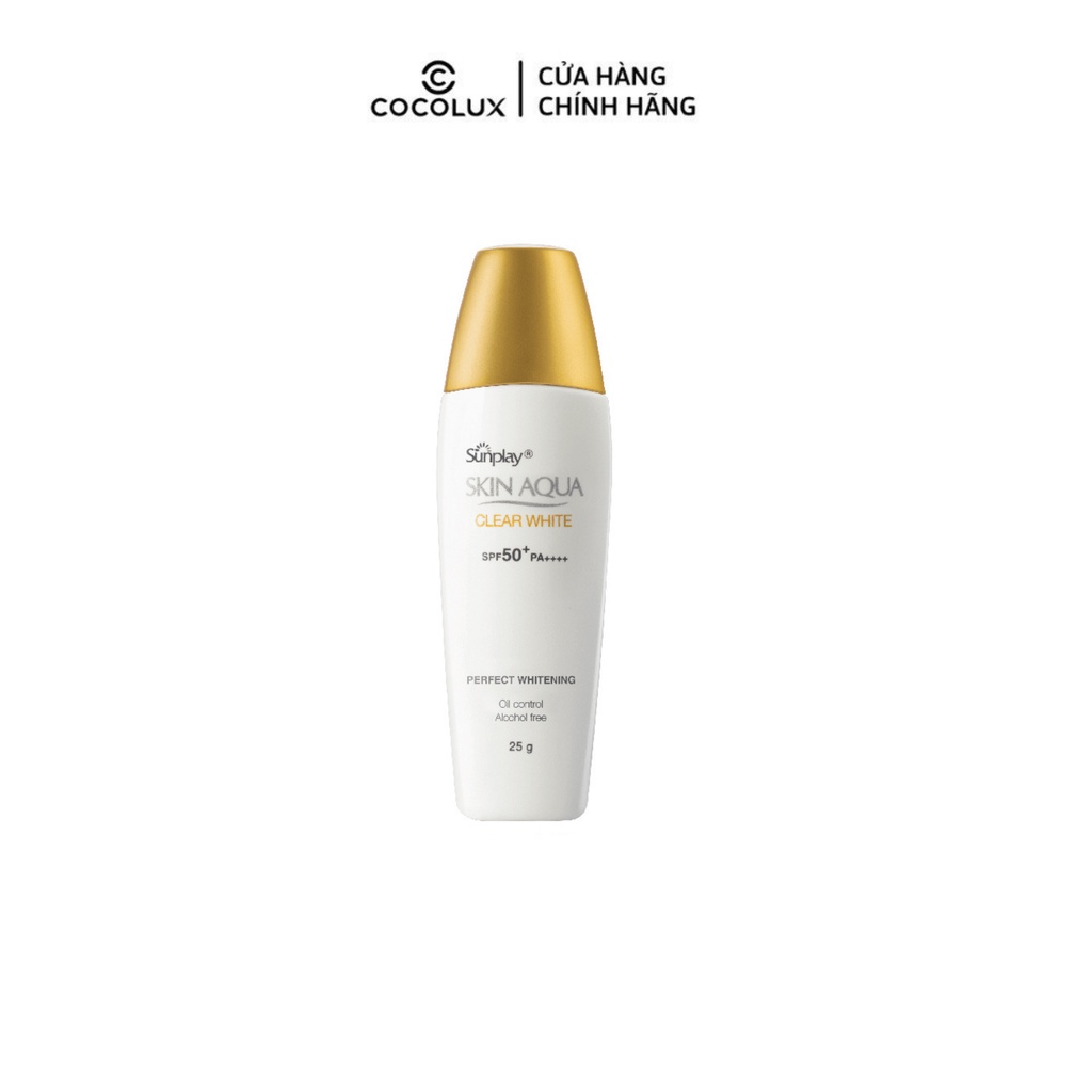 Sữa chống nắng Sunplay Skin Aqua dưỡng da sáng mịn 25g Cocolux