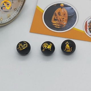 Vòng tay mệnh mộc - vòng tam hợp dần ngọ tuất - chất liệu mắt mèo xanh - may mắn tài lộc bình an
