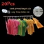 CHEESELY 20 Chiếc Móc Treo Quần Áo Khóa Gió Kẹp Nhà Tổ Chức Treo Khóa ABS Chống Trơn Trượt