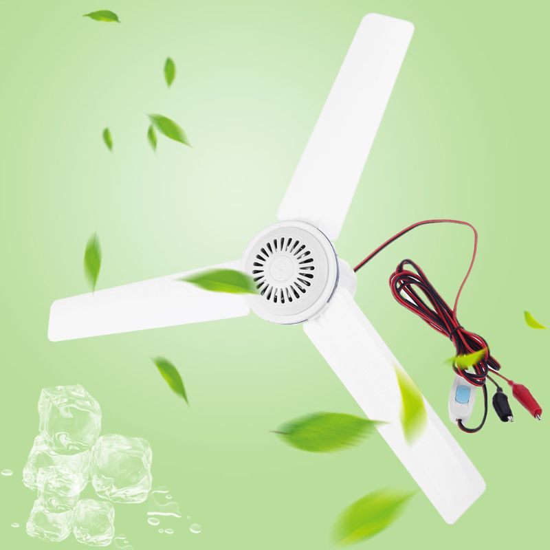 Quạt Treo Trần Nhà 12v 24v Không Gây Tiếng Ồn Sử Dụng Tiện Lợi