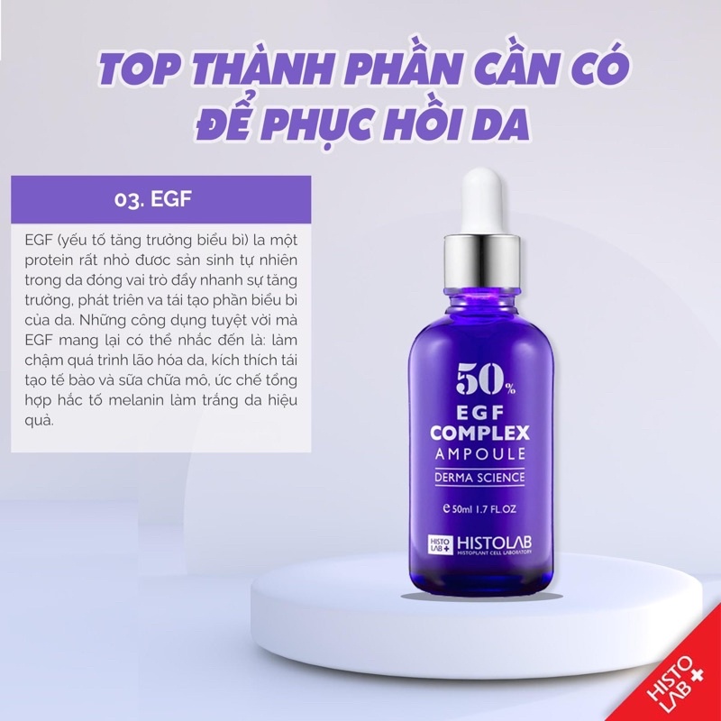 [HISTOLAB 50 EGF ] 50ML TINH CHẤT TRẺ HÓA DA EGF COMPLEX AMPOULE 50 Shopee Việt Nam