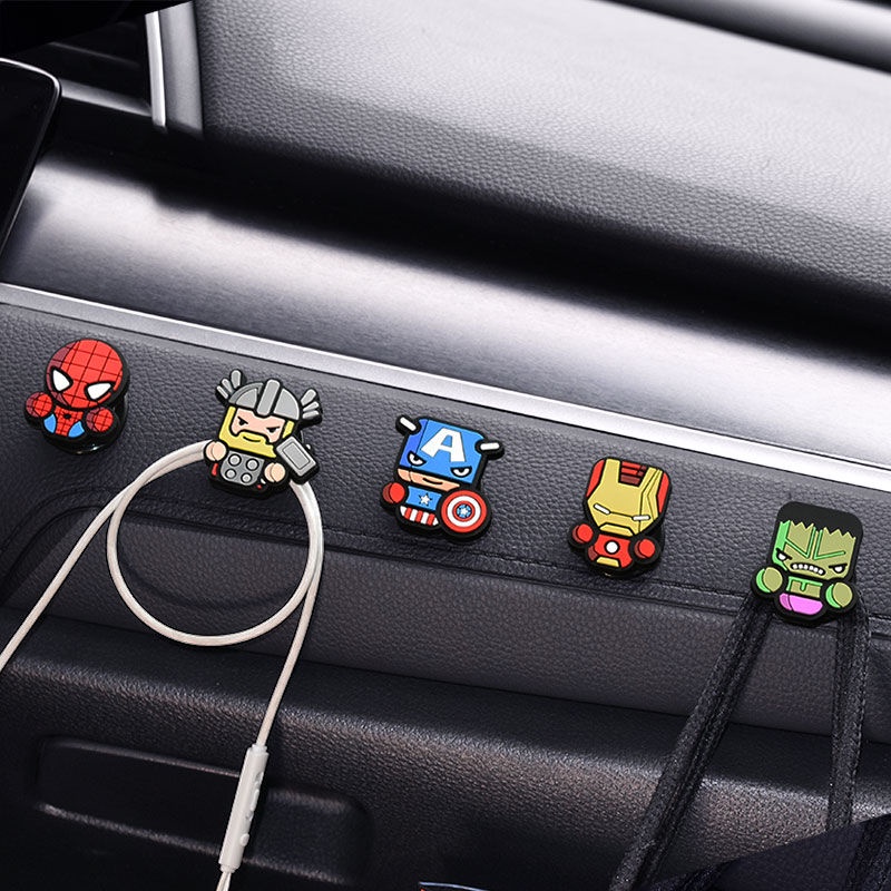 Móc Treo Đồ Hình Iron Man Marvel Phía Trước Phía Sau Ghế Ngồi Phía Sau Xe Hơi