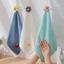 FUHUIOT Khăn Tay Hoa San Hô Lông Cừu Làm Dày Khăn Lau Nhà Bếp Khăn Lau Nhà Bếp Phòng Tắm Vệ Sinh Khăn Lau Bát Đĩa