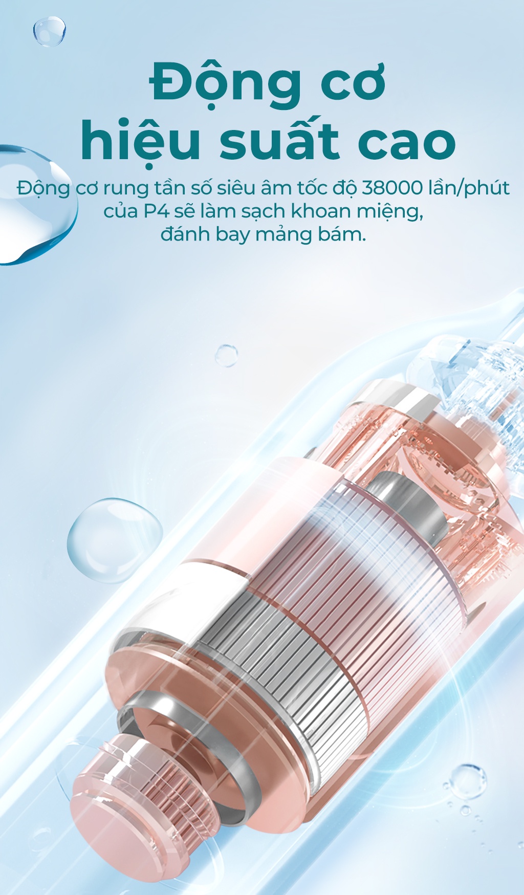 Mô tả Bàn chải điện sóng siêu âm usmile P4 - Bảo hành 12 tháng - 2
