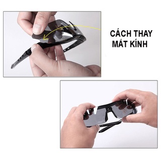 Bộ Kính Xe Đạp Thể Thao 5 In 1 Phân Cực,Chống Tia UV Đạp Xe,Leo Núi Dã Ngoại Đại Nam Sport (Có Hộp)