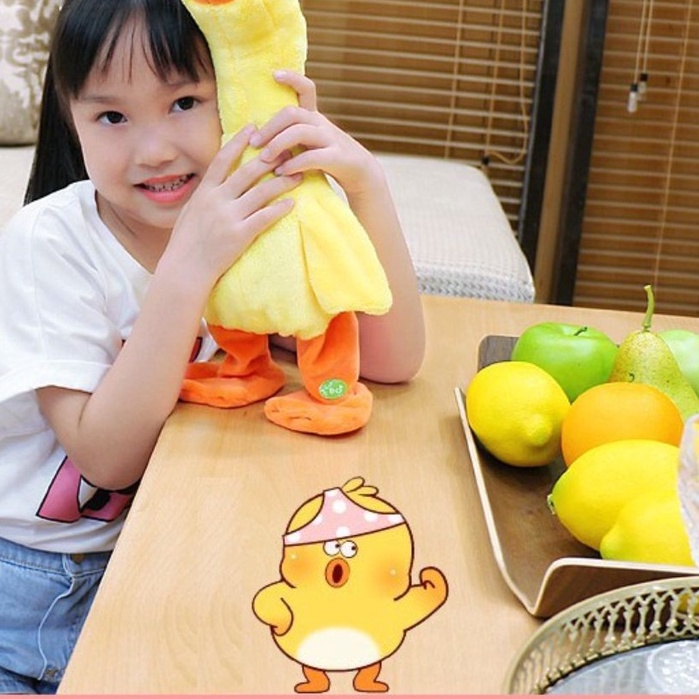 Vịt Nhại Giọng Con Vịt Biết Nói Đồ Chơi Con Vịt Vịt Cute Vịt Bông Nhại Giọng Vịt Poka Nhại Tiếng Nói - Đồ Chơi PUKAPI