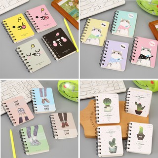 3 Sổ Cầm Tay Lò Xo Dễ Thương - Thỏ Hồng VPP