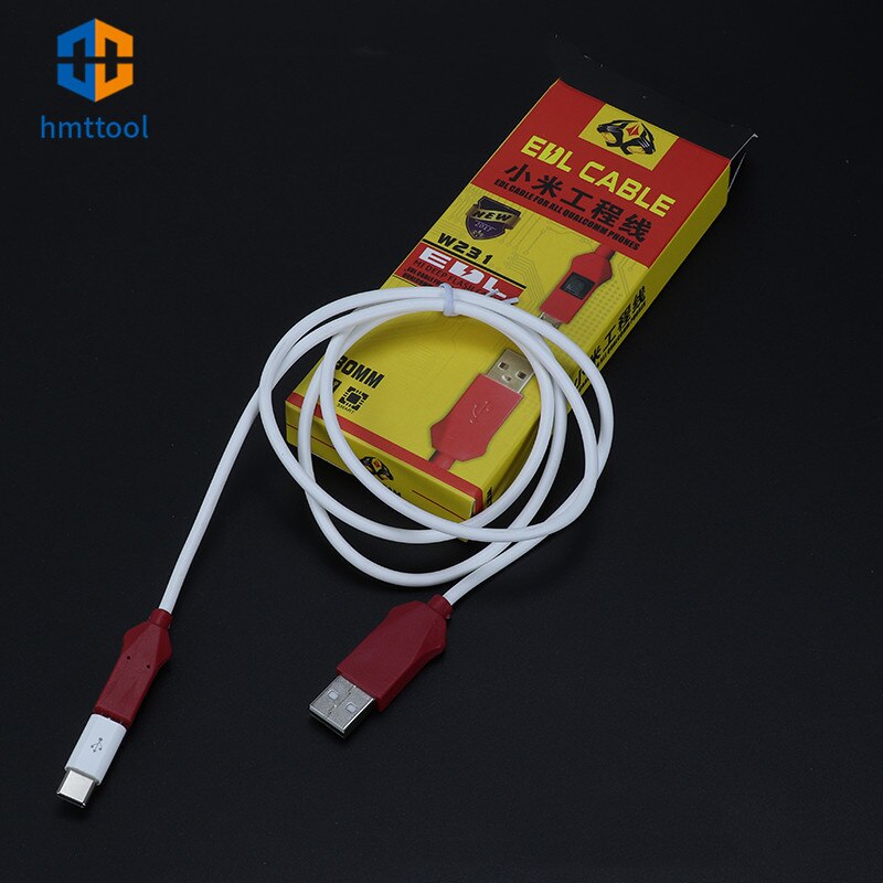 Công cụ sửa chữa cáp Flash chuyên nghiệp W231 cho điện thoại Redmi Xiaomi Cổng mở hỗ trợ khóa BL Cáp EDL với công cụ chuyển đổi loại C