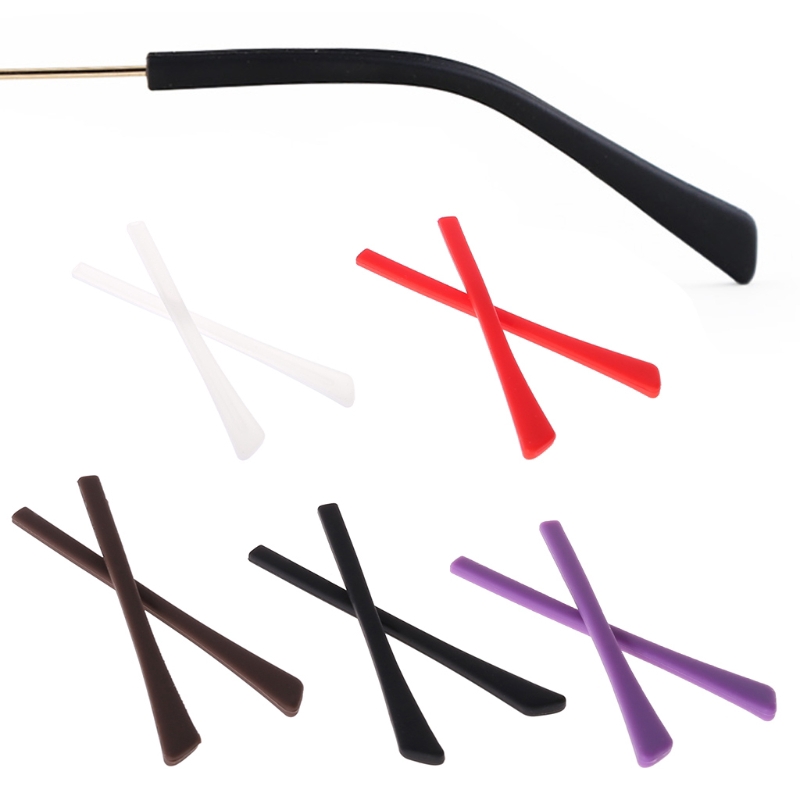 Silicone AntiSlip Eyeglass Leg Grip Glasses Temple Tip for Secure Glasses Wear