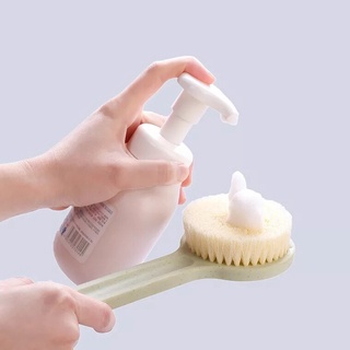 Gậy Tắm Chà Lưng Muji Nhật Bản Có Kèm Hộp Đựng, Cây Bông Tắm Bàn Chải Chà Lưng Có Tay Cầm Tiện Lợi { H }