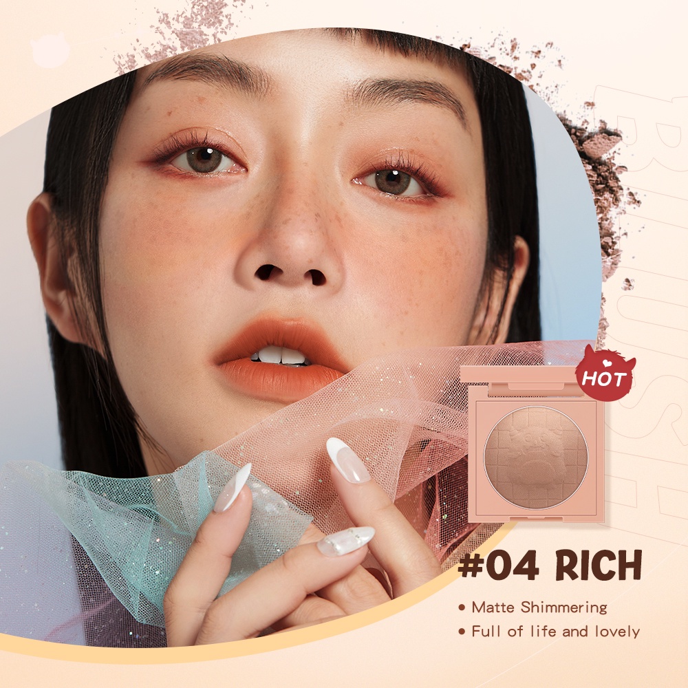 Mô tả Phấn Má Hồng BANXEER Monster 6 Màu Tùy Chọn 34g - 7