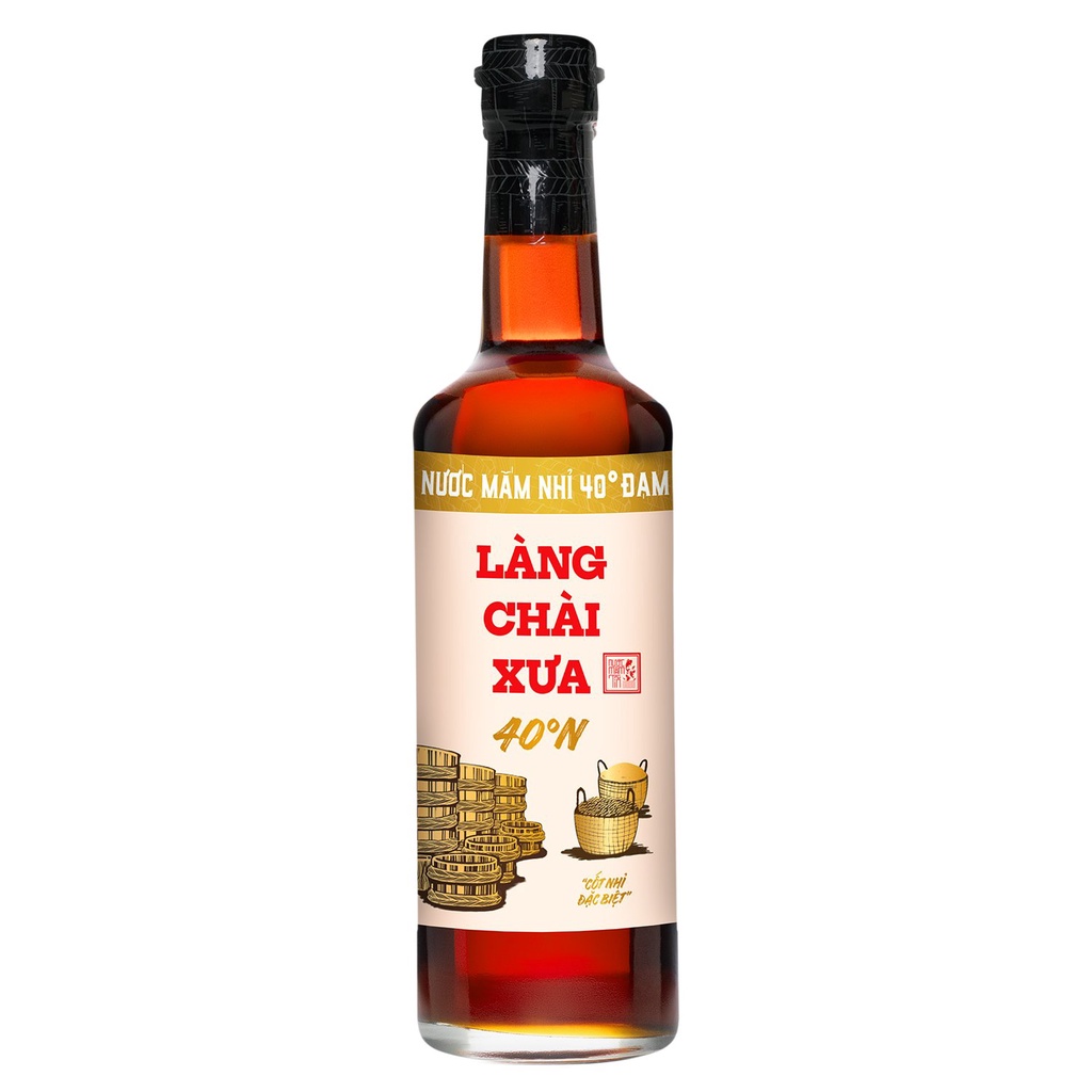 Mô tả Nước mắm nhỉ 40 độ đạm Làng Chài Xưa nhãn vàng chai thủy tinh 500ml ủ chượp 2 lần không chất bảo quản - 2