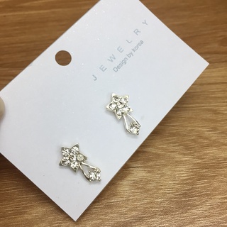 Khuyên tai nụ, bông tai đá nhỏ sáng lấp lánh xinh xắn đeo tai dành cho nữ Chồi accessories- M01 P2
