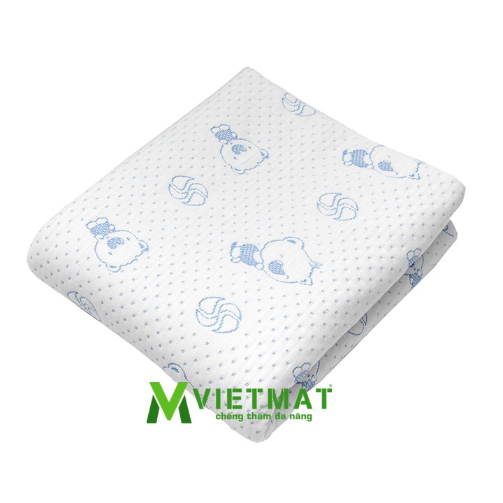 Ảnh 2 chiếc size 50x70cm tấm lót chống thấm cho bé Vietmat mềm êm, thoáng mát, không nóng bí lưng 3