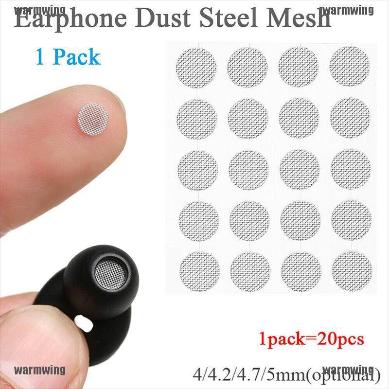 Set 20 Lưới Thép Bọc Tai Nghe Chống Bụi 4mm 4.2mm 4.7mm 5mm