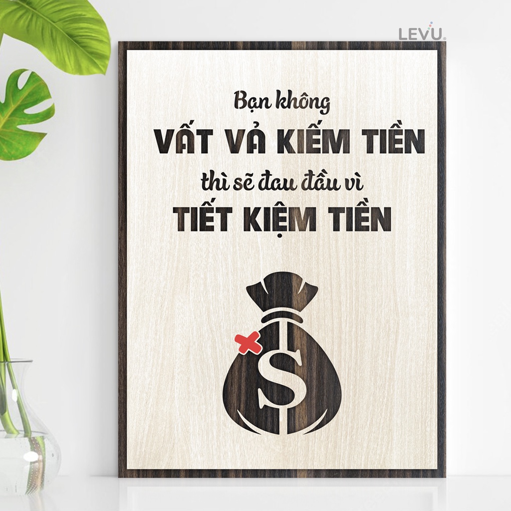 Tranh Động Lực Gỗ sang trọng LEVU064 mẫu mới