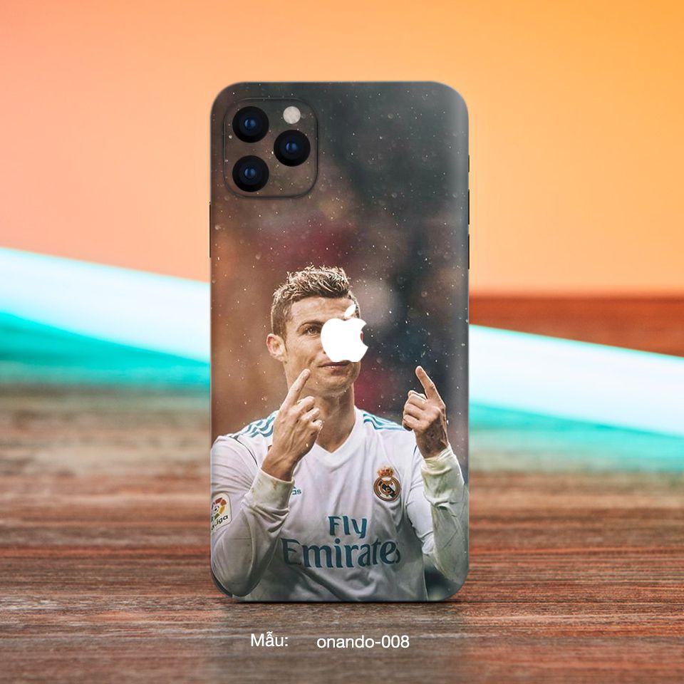 Miếng dán skin iPhone X/XS/XSMax in hình RONANDO cực đẹp