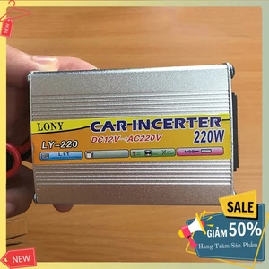 Kích điện 12v lên 220v LONY 220W điện áp ổn định, quạt làm mát cảm biến nhiệt