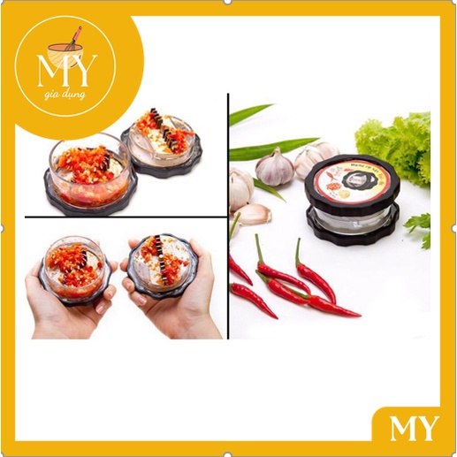 Dụng cụ xay tỏi ớt cầm tay mini tiện dụng trong nhà bếp