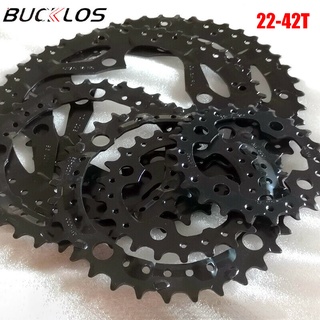 BUCKLOS 104BCD Xích 22T 24T 26T 32T 42T 44T Vòng Xích Xe Đạp 64BCD 8-10 Bánh Xích Xe Đạp Tốc Độ