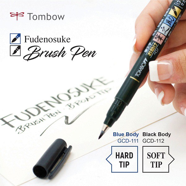 Bút viết thư pháp TOMBOW FUDENOSUKE chuyên viết Hán tự Brush Lettering ...