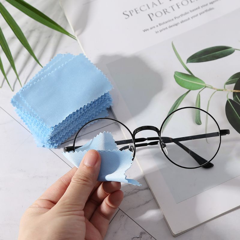 Bộ 100 Khăn Lau Bụi Cho Mắt Kính