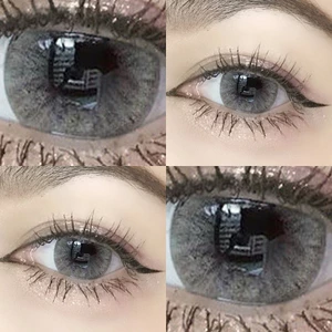 Set 2 Kính Áp Tròng Đường Kính 14mm-14.2mm Trang Điểm Tự Nhiên Phong Cách Hàn Quốc Trẻ Trung