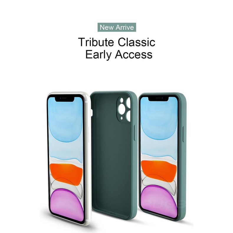 Ốp Mềm Cho iPhone 12 Mini 11 Pro Max Sang Trọng Khung Vuông Silicon Lỏng Cho iPhone X Xs Xr 7 8 6 6s Plus SE 2020 2022 SE3 Cover