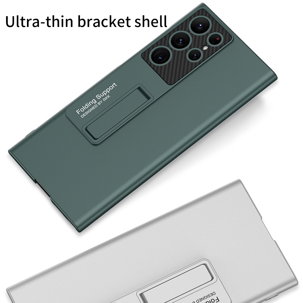 Dành Cho Samsung Galaxy S22 Ultra S24 S22 Plus S23 Ultra Ốp Lưng Từ Chân Đế Bằng Sợi Carbon Cứng Bảo Vệ Camera Vỏ Điện Thoại S21 Ốp Lưng Chống Sốc