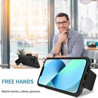 Ốp Điện Thoại Siêu Mỏng Chống Sốc Có Thanh Trượt Bảo Vệ Camera Cho iphone 13 Pro Max 7 8 Plus X Xs Max XR