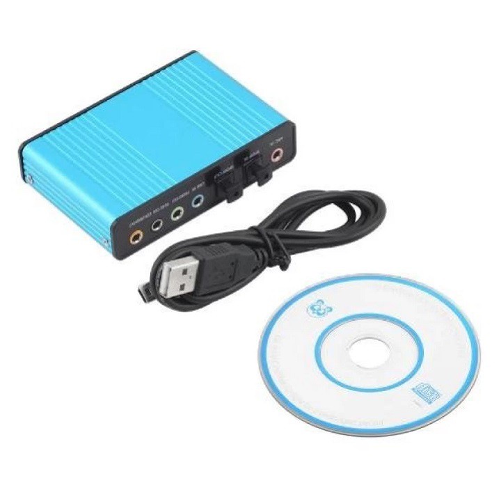 USB 2.0 7.1 chuyển ra Sound chuẩn 5.1 + Optical audio Sound box