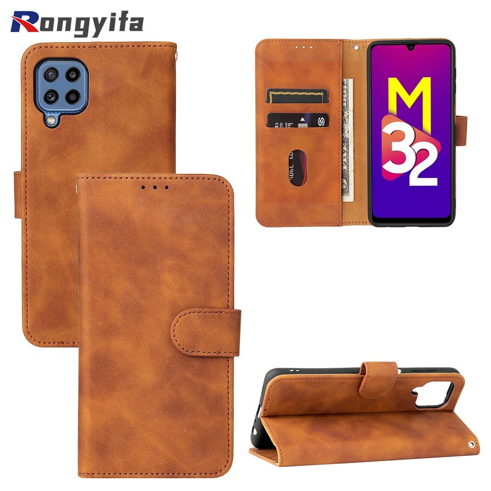 Ốp Lưng Điện Thoại Dạng Ví Da Lật Dành Cho Samsung Galaxy M53 M52 M33 M23 A73 A53 A33 A23 A13 4G 5G