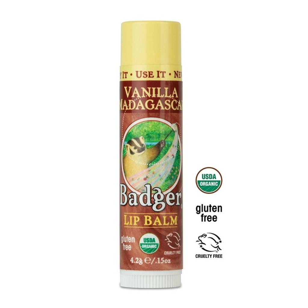 Mô tả Son dưỡng môi hữu cơ Vanilla Madagascar BADGER Lip Balm USDA Organic - 4.2g - 1