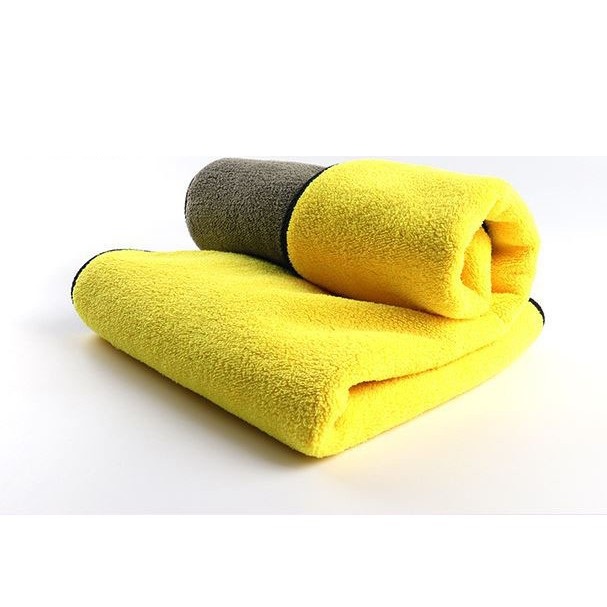 Khăn Lau Xe Ô Tô – Khăn Microfiber Lau Xe Hơi Màu Vàng 2 Lớp Siêu Thấm Hút Cực Dày Chuyên Dụng Cho Ô Tô PKN-0013