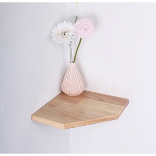 kệ gỗ góc tường đựng để treo đồ lưu niệm tượng cây cảnh mini  decor trang trí không khoan tường