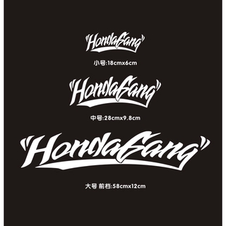 Honda Gang Honda Party Honda Powder Sáng Tạo Kính Chắn Gió Phía Sau Phù Hợp Với Civic Thế Hệ Thứ Mười Accord Sửa Đổi Nhãn Dán Xe Hơi