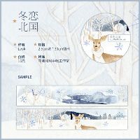 Mẫu Noel - Băng dính trang trí washi tape, Sticker dáncác mẫu mùa đông và lấp lán