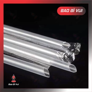 Ống hút bọc màng từng ống cao cấp, BAO BÌ VUI