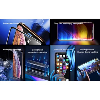 Bộ 2 miếng dán cường lực full màn hình Baseus Screen Protector cho các dòng Táo từ X đến 12 pro max + Kèm ốp viền