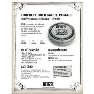 Sáp Vuốt Tóc Nam REUZEL Concrete Pomade