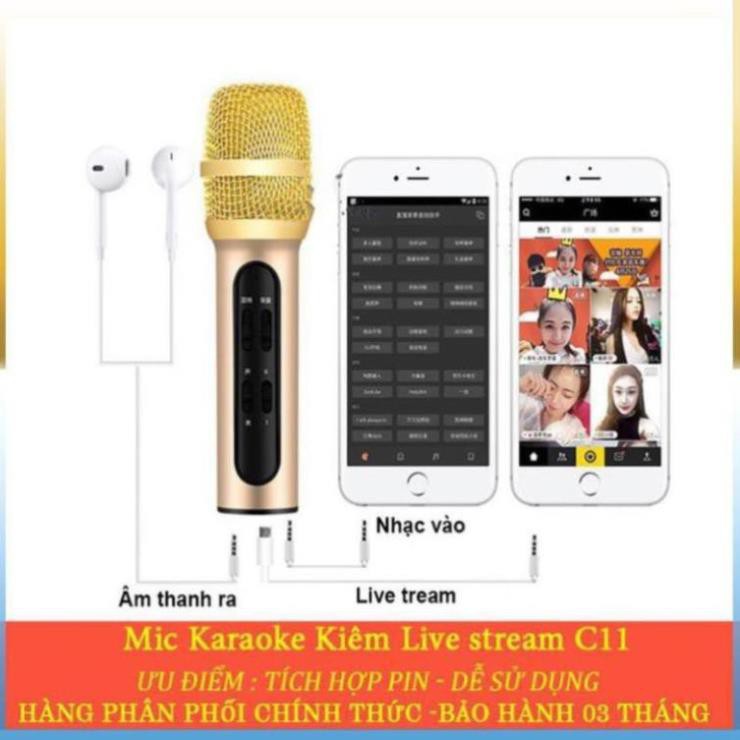Micro Live Stream Thu Âm C11, Micro Thu Âm, Hát Live Stream,Karaoke ...