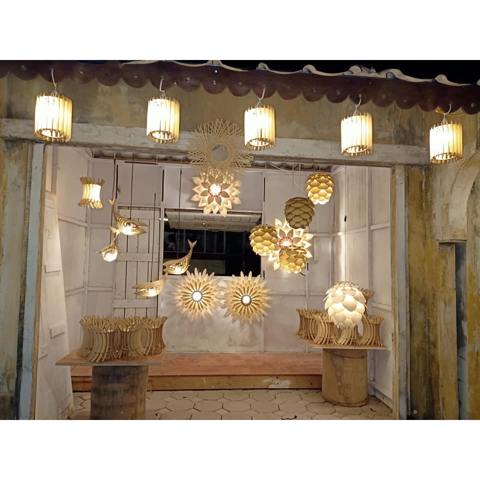 Đèn Gỗ DIY 043 và nhiều loại đèn trang trí