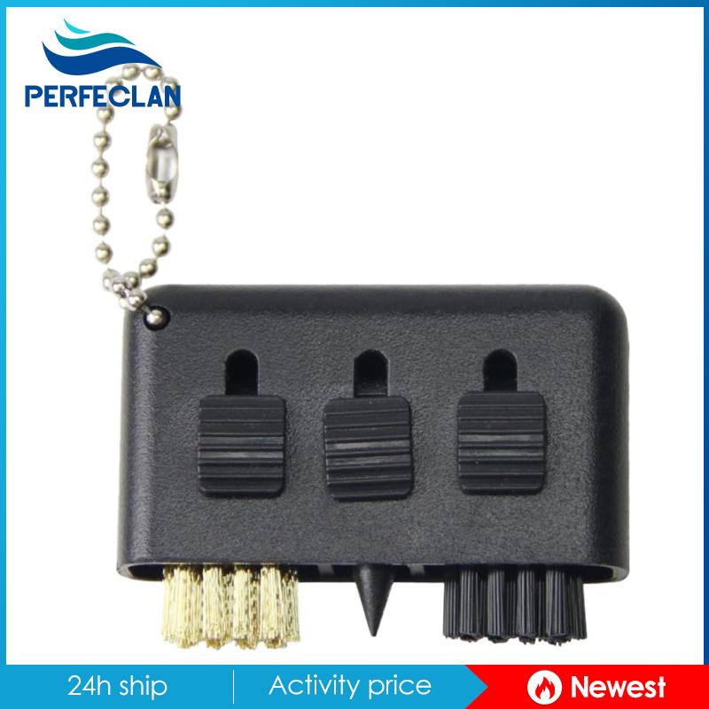 [Perfeclan] Dụng cụ làm sạch cọ Nylon bằng đồng thau 2.17x1.2 '' cho câu lạc bộ chơi gôn