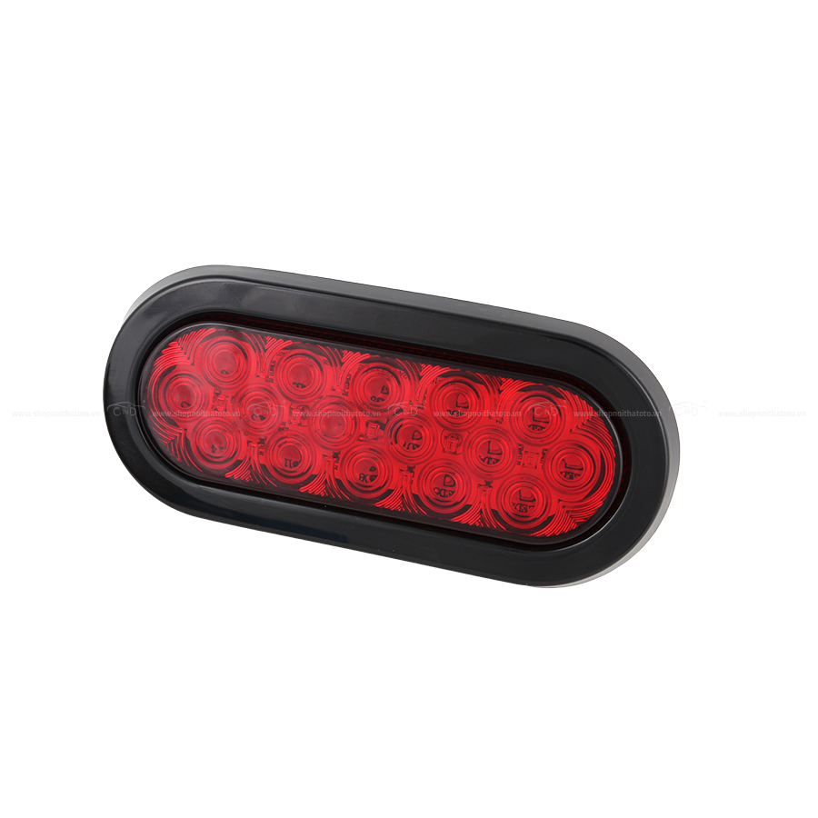 Combo 2 Đèn Led Hình Oval Xe Tải VIAIR VI019 24V Màu Đỏ