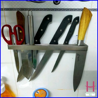 Kệ để dao dán tường - giá cài dao 3 ngăn - giá cắm dao inox 304 cao cấp -giá để dao đồ gia dụng tiện ích { H }