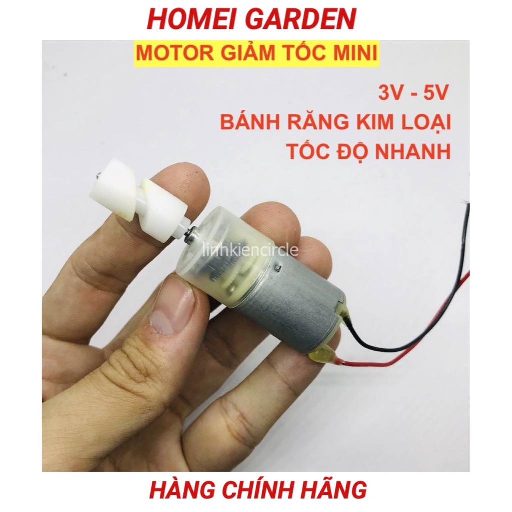 Motor mô tơ giảm tốc mini điện áp 3v - 5v tốc độ nhanh bánh răng kim ...