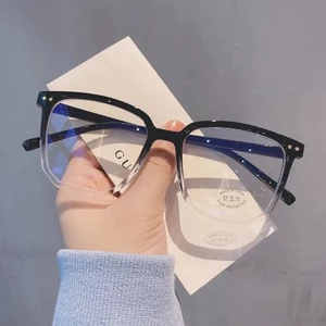 Kính mắt nữ nam,mắt kính không độ thời trang nam nữ gọng vuông chống tia UV phong cách Hàn Quốc ABICA 072