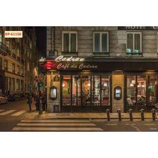 Tranh dán tường Quán Cafe, Trà Sữa, Trang Trí Cửa Hàng 3D khổ lớn