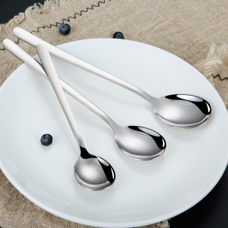 Sét 5 Chiếc Thìa Muỗng Inox 304 Hàn Quốc sáng bóng (20.5cm) - C04